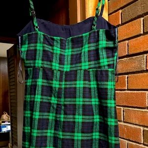 Navy blue and green dress mini! Very cute for day or evening outings on the town